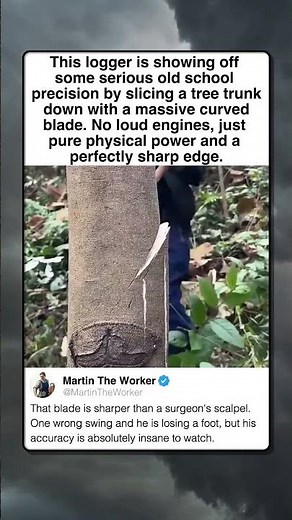 OLD SCHOOL LOGGING WITH INSANE PRECISION