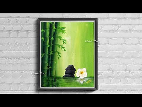 Bamboo Painting || How to draw bamboo || Acrylics || Step By Step Tutorials