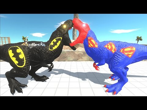BATMAN T REX DEATH RUN - Animal Revolt Battle Simulator