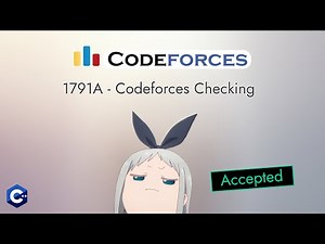 Codeforces 1791A - Codeforces Checking | Detailed C++ Solution | TheCoDeveloper