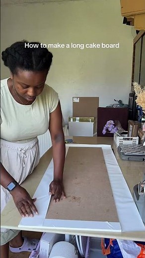 How I created a long cake board for a long table, Wedding Cake ￼👩🏾‍🏫