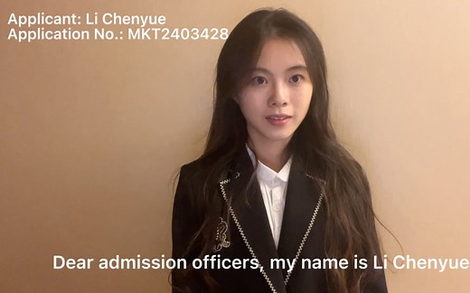 CUHK MKT Interview | Li Chenyue | MKT2403428