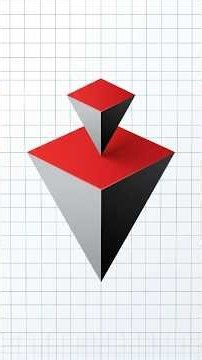 How to Draw a 3D Illusion on Graph Paper ✏️