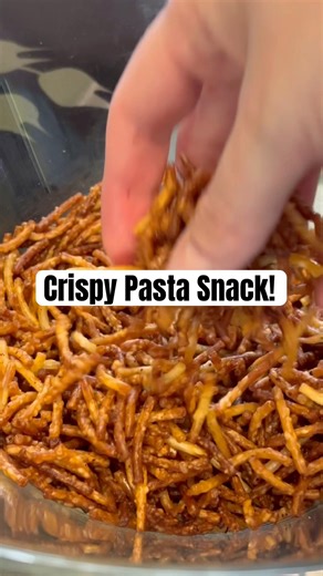 Crispy Pasta Snack for Movie Night 🍝🍿