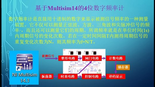 基于multisim的4位数字频率计