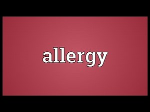 Allergy Meaning