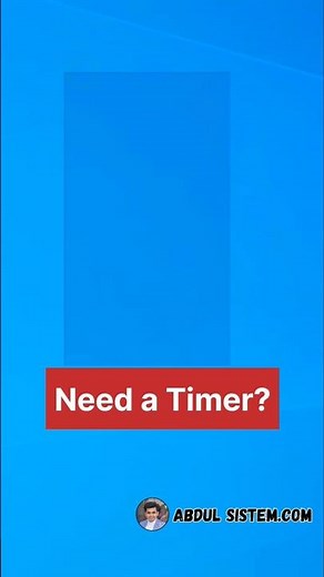 Set Timer Without Apps! ⏱️ #HiddenWindowsFeature #computer