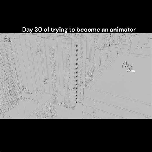 Finally hit day 30 - 3D background with 2D character animation #animation #2danimation #sakuga #fyp