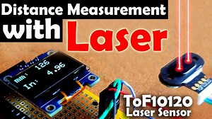 Tof10120 Laser Range Sensor with Arduino to Measure Distance   Oled Display. laser for measurements