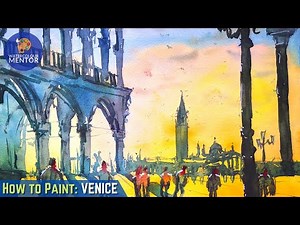 How to Paint Loose Watercolours - 30 Minute Venice Step-by-step Fun Tutorial For Beginners