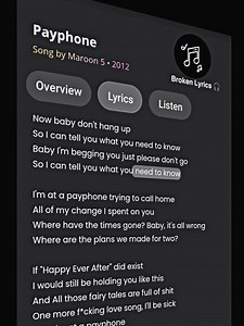 Unpacking the Lyrics of Payphone: A Deep Dive