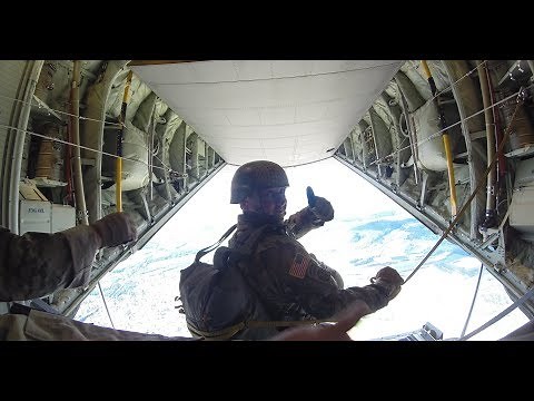 Static Line Tailgate Parachute Jump Ramp Exit c130