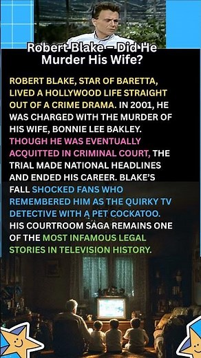 Robert Blake – Did He Murder His Wife #RobertBlakel #ClassicTV #RetroTV