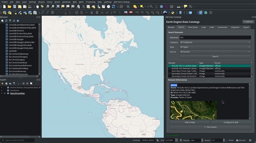🎁 A New Year’s gift to the geospatial community: a brand-new QGIS plugin that unlocks access to 80 petabytes of satellite imagery and geospatial datasets with zero coding required. In my first video of 2026, I’m excited to share what might be one of the most powerful QGIS plugins I’ve built so far. This plugin makes it incredibly easy to explore the official Earth Engine Data Catalog and the Awesome GEE Community Catalog directly inside QGIS. With just a few clicks, you can browse massive Earth