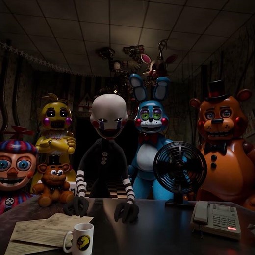 Nightguard saved by 6AM FNAF 2 Toy Animatronics
