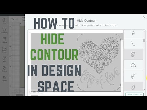 How to Hide Contour in Cricut Design Space
