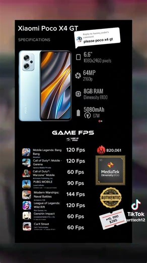 xiaomi poco X4 GT
