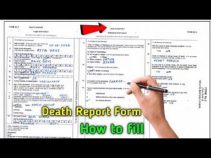 death report form fill up | death certificate form fill up | death report form fill up form 2