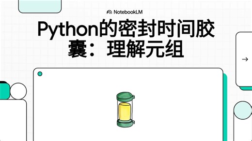【ZP-NoteBookLM-Python微课-5/9】【第五课】【Python的密封时间胶囊：理解元组】
