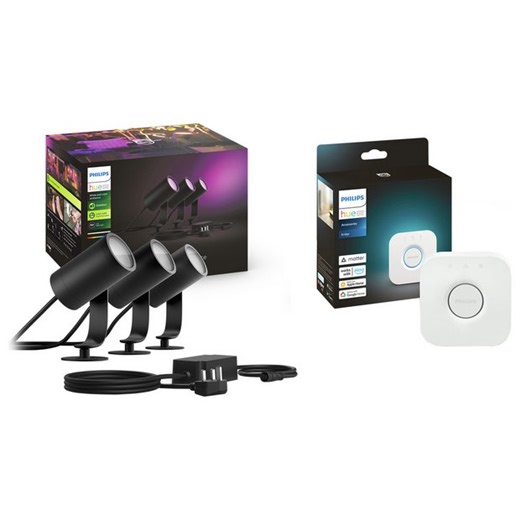 Buy Philips Hue Lily White and Colour Smart LED Outdoor Spikes | Smart outdoor lights | Argos