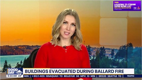 Buildings evacuated during Ballard fire