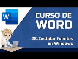 28 How to install fonts in Windows 10 - FREE WORD COURSE
