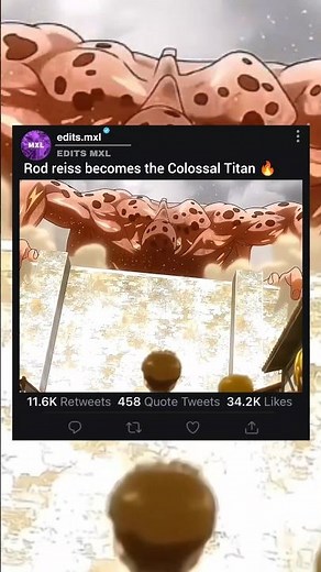 Unexpected moment when Rod reiss becomes Colossal Titan | Attack on titan 🔥| #attackontitan #aot