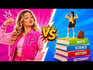 Giant Popular Student VS Tiny! 📚 Fun School Challenge by 123 GO! LIKE