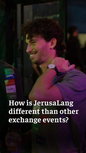 The Jerusalem Post Magazine on Instagram: "Jerusalem language exchange brings thousands together amid diversity⁠ ⁠ 👉Follow @thejpostmag for more stories like this.⁠ ⁠ Founded by Avner Oland in August 2023, Jerusalang hosts free language exchange events in local bars. Participants use stickers to indicate languages they speak and want to practice. The community has grown to 3,000-4,000 members, bringing together Jews, Arabs, international students, and ultra-Orthodox residents for casual convers