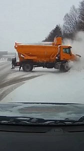 33K views · 157 reactions | Runaway Snowplow Spins on I-81 Scranton,...