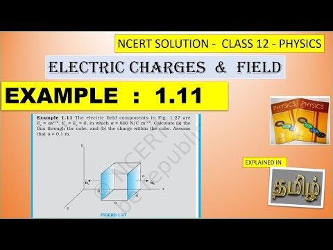 NCERT SOLUTION | CLASS 12 PHYSICS | ELECTRIC CHARGES & FIELD EXAMPLE 1.11 | CBSE IIT NEET JEE KVPY
