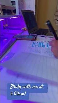 Study with me, early in the morning!