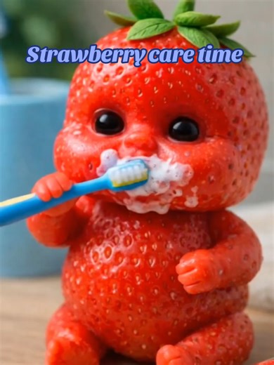 strawberry care time #kids content # all ages @Urwa urwa #creatorsearchinsights