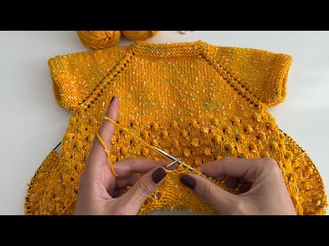 BABY VEST TUTORIAL STARTING FROM THE COLLAR THAT YOU WILL ADMIRE🌼 #knitting #babyblanketmodels #baby