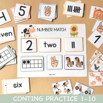 Number Matching Worksheets Fun Preschool Printables for Counting Number Learning