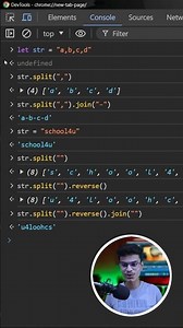 Javascript Split And Join | Javascript Methods | #javascript #js #shorts