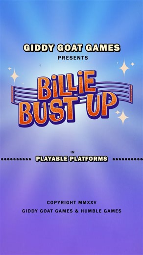 Billie Bust Up on Instagram: "Our latest gameplay trailer for Billie Bust Up!! 💙🐐 #billiebustup #videogame #bbugame #indiegames #musicalgame #steamgames #gamedev #fyp #3DPlatformer #musical"