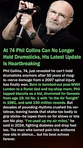 At 74 Phil Collins Can No Longer Hold Drumsticks, His Latest Update Is Heartbreaking #shorts