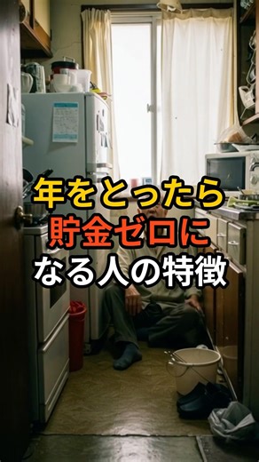 年をとったら貯金ゼロになる人の特徴5選 #shorts #人間関係 # シニア習慣 #シニア破産