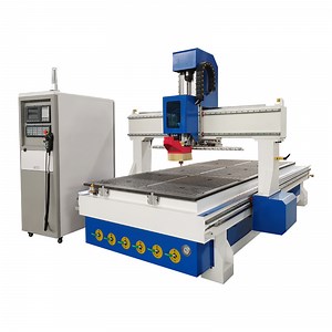 [Hot Item] Solid Wood Door Making CNC Router Machine with Horizontal Lock Hole Drilling Function