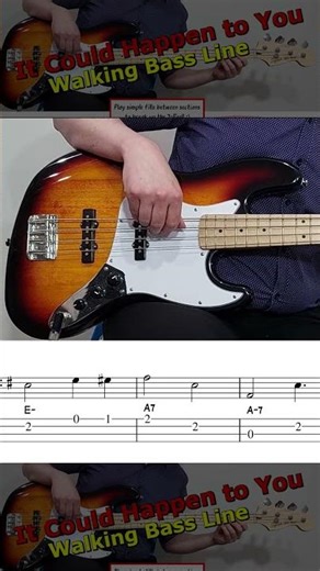 "It Could Happen to You"🎤 2-Feel Bass Line 🎻#jazzbass #walkingbass #itcouldhappentoyou