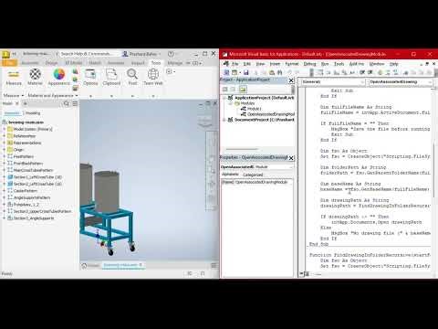 Auto Open Drawing from Inventor Part Assembly
