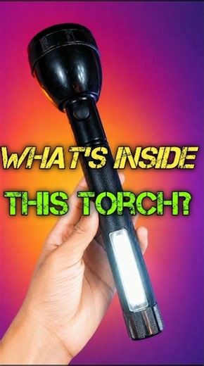 What's Inside a Torch Light? 😱⚡ All Parts Explained!