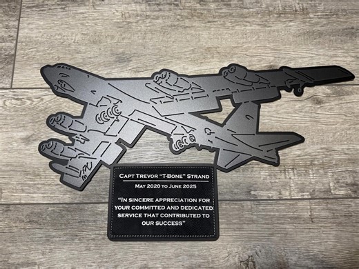 B-52 Stratofortress USAF Plaque for Award, Retirement, Going Away - Etsy