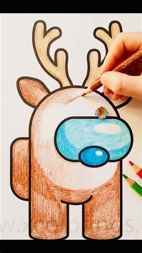 Among Us Drawing And Painting: How To Draw Easy Among Us #drawing #bluelock #coloring #blue#amongus