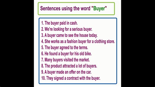 Learn English Vocabulary - Meaning of "Buyer" with Example Sentences Master your English vocabulary with this comprehensive tutorial! Dive into the meanings of essential words and see them in action through relatable examples. #EnglishVocabulary #LearnEnglish #LanguageSkills #VocabularyBuilding #EnglishTutorial #ImproveVocabulary #WordOfTheDay #short ##sʜᴏʀᴛᴠɪᴅᴇᴏ | English Learning