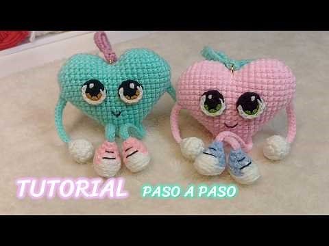 Cute Heart with Big Eyes | Cute Crochet Heart | Amigurumi Tutorial | Matti Handcraft 🩷