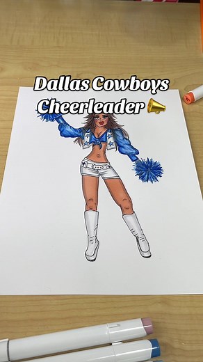 Dallas Cowboys Cheerleader 📣Drawing ✍️ #dallascowboyscheerleaders #howtodrawcheerleader #cheerleader #cheerleaders #dcc #dallascowboys #footballcheerladers #drawingtutorial #drawingtutorials #howtodrawagirlbody #arttutorial #howtodrawclothes #howtodrawaperson #howtodrawagirl #cheerleaderart #cheerart #howtodrawafigure #figuredrawing #howtodrawpeople #trendingartist #trendingart #tiffanytutorials #howtodraw #dallascowboysfans #dallascowboycheerleader #markerart #markerartist #dallastx #dallastex