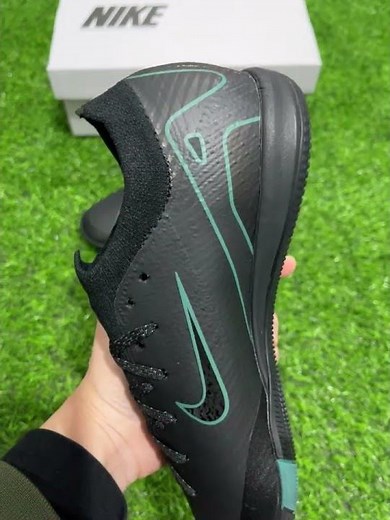 Nike Air Zoom Mercurial Vapor 16 Elite IC Indoor & Futsal Soccer Shoes - Black/Blue/White