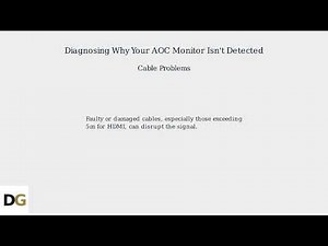 How to Fix AOC Monitor Not Being Detected – Display Detect, Drivers & CablePort